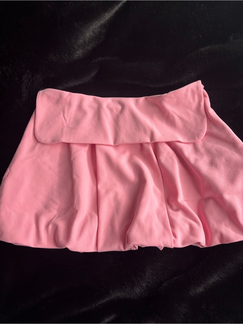 ZARA Pink Bubble Mini Skirt | Mid Rise Pleated Skirt
